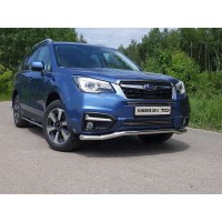 Защита переднего бампера 60 мм для Subaru Forester 2016-2018