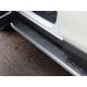 Пороги алюминиевые ТСС с накладкой серебристые для Toyota RAV4 2015-2019 артикул TOYRAV15-19SL