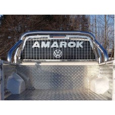 Защита кузова и заднего стекла 76 мм на кузов для Volkswagen Amarok 2016-2023