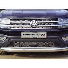 Накладка решетки радиатора нижняя с парктроником и камерой лист для Volkswagen Teramont 2018-2023