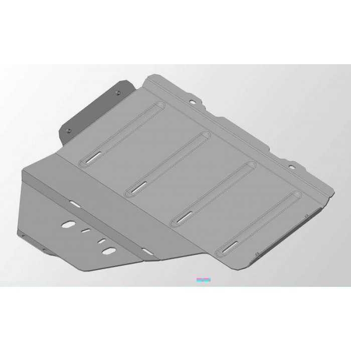 Защита картера ТСС алюминий 4 мм для Subaru XV 2011-2017 артикул ZKTCC00023
