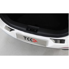 Накладки на задний бампер лист зеркальный 2 шт для Chery Tiggo 7 Pro 2020-2022