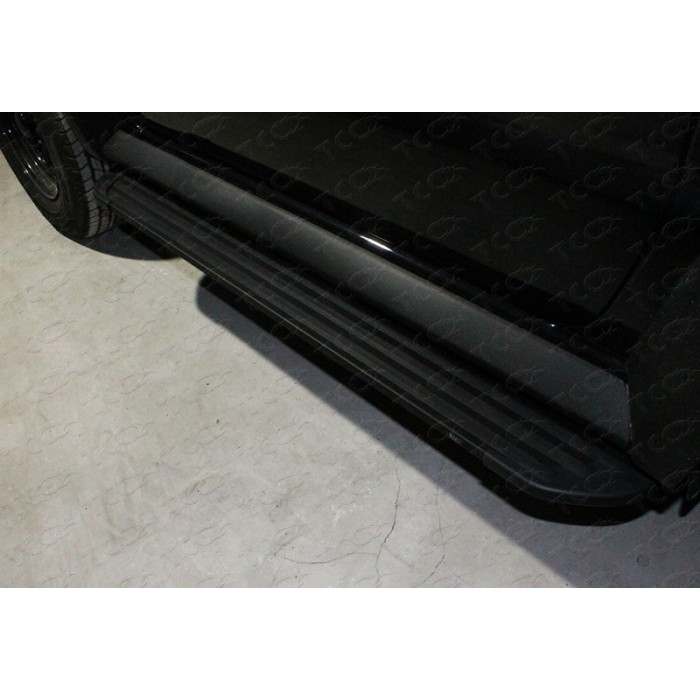 Пороги алюминиевые Slim line Black для Suzuki Jimny 2019-2023 артикул SUZJIM19-24B
