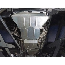 Защиты комплект ТСС алюминий 4 мм: радиатор, картер, КПП, РК, бак для Jeep Grand Cherokee 2010-2021