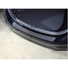 Накладка на задний бампер шлифованный лист для Hyundai Accent 2018-2023