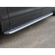 Пороги алюминиевые ТСС с накладкой серебристые для Hyundai H1 Starex 2007-2018 артикул HYUNH113-11SL