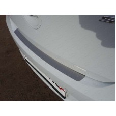 Накладка на задний бампер лист шлифованный только седан для Hyundai Solaris 2014-2017