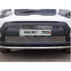 Накладка решётки радиатора верхняя лист для Kia Soul 2016-2023