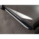 Пороги алюминиевые ТСС с накладкой для Lexus NX-200 2014-2017 артикул LEXNX20014-19AL