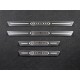 Накладки на пороги с гибом лист шлифованный надпись Excalibur 4 штуки для Toyota Land Cruiser 200 Excalibur 2017-2021 артикул TOYLC200EXCAL17-14