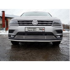 Решетка радиатора нижняя 12 мм для Volkswagen Tiguan 2016-2023