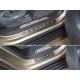Накладки на пороги лист шлифованный надпись Touareg 4 шт для Volkswagen Touareg 2018-2023 артикул VWTOUAR18-06