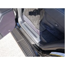 Накладки на пороги зеркальный лист для Lexus LX-570 Sport 2014-2022