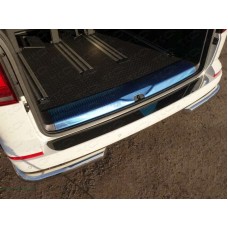 Накладка на задний бампер зеркальный лист для Volkswagen Multivan T6 2015-2023