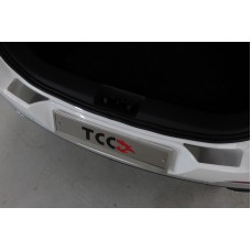 Накладки на задний бампер лист шлифованный 2 шт для Chery Tiggo 7 Pro 2020-2022