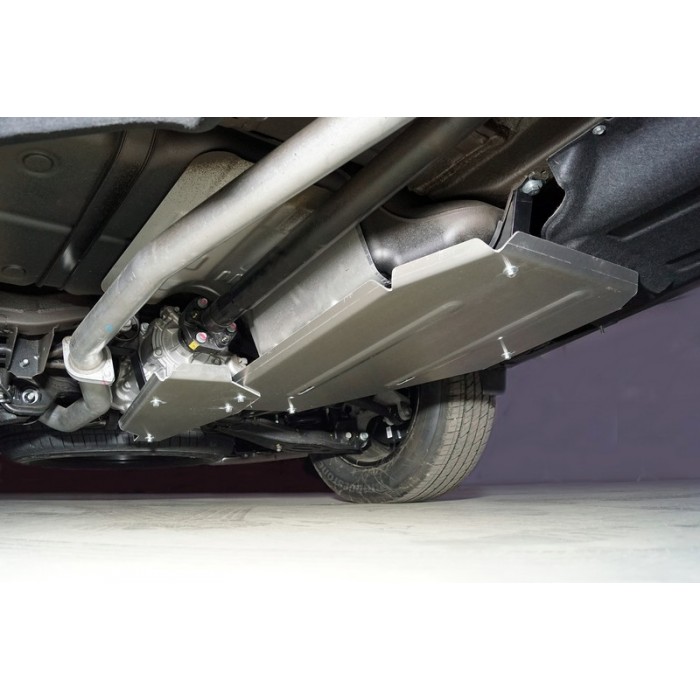 Защита заднего редуктора ТСС, алюминий 4 мм для Hyundai Palisade 2020-2023 артикул ZKTCC00484