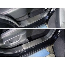 Накладки на пластиковые пороги лист шлифованный для Mazda CX-5 2015-2022