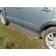 Пороги с площадкой алюминиевый лист 42 мм для Opel Antara 2010-2017 артикул OPANT12-03