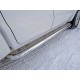 Пороги с площадкой алюминиевый лист 60 мм для Volkswagen Amarok 2016-2023 артикул VWAMAR17-26