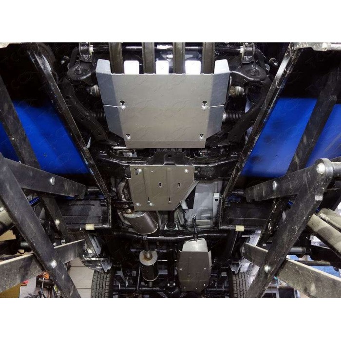 Комплект защит ТСС алюминий 4 мм для Volkswagen Amarok 2016-2023 артикул ZKTCC00213K