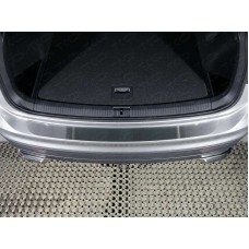 Накладка на задний бампер шлифованный лист для Volkswagen Tiguan 2016-2023