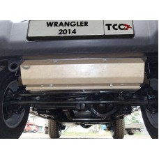 Защита блокировки стабилизатора ТСС алюминий 4 мм для Jeep Wrangler 3D/5D 2010-2018