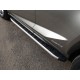 Пороги алюминиевые ТСС с накладкой для Lexus NX-300h 2014-2017 артикул LEXNX300H14-19AL
