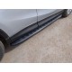 Пороги алюминиевые ТСС с накладкой чёрные для Mazda CX-5 2015-2023 артикул MAZCX515-16BL