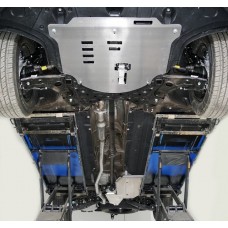Защиты комплект ТСС, алюминий 4 мм (картер и КПП, заднего редуктора, бака) для Hyundai Palisade 2020-2023