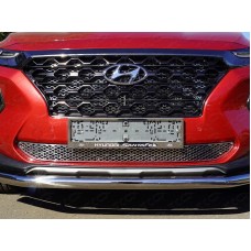 Накладка решётки радиатора нижняя лист для Hyundai Santa Fe 2018-2020