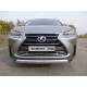 Защита передняя овальная 75х42 мм для Lexus NX-200 2014-2017 артикул LEXNX20014-01