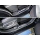 Накладки на пластиковые пороги зеркальный лист надпись Skyactive для Mazda CX-5 2015-2023 артикул MAZCX515-37