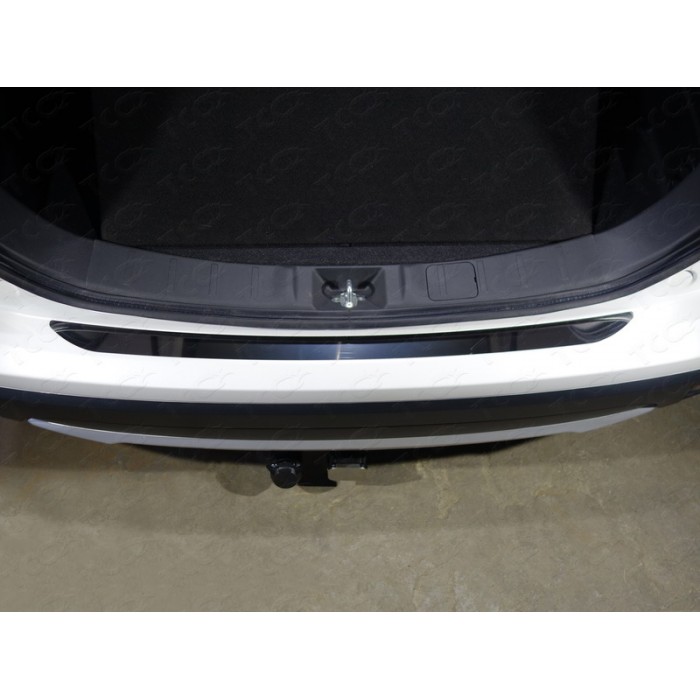 Накладка на задний бампер зеркальный лист для Mitsubishi Outlander 2015-2018 артикул MITOUT15-30