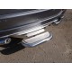 Защита задняя со ступенькой под фаркоп 60 мм  для Mitsubishi Pajero Sport 2016-2020 артикул MITPASPOR16-27