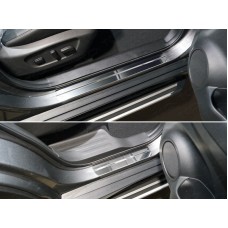Накладки на пороги зеркальный лист 4 штуки для Nissan X-Trail T32 2018-2022