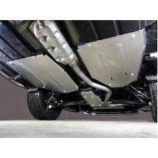 Защита бака левая ТСС алюминий 4 мм для Subaru XV 2017-2022