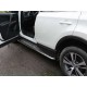 Пороги с площадкой алюминиевый лист 42 мм для Toyota RAV4 2015-2019 артикул TOYRAV15-14