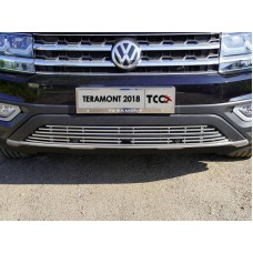 Накладка решетки радиатора нижняя с парктроником и камерой 12 мм для Volkswagen Teramont 2018-2023
