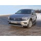 Защита передняя овальная  для Volkswagen Tiguan 2016-2023 артикул VWTIGOFR17-18