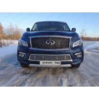 Накладка решётки радиатора без круиз-контроля 12 мм для Infiniti QX80 2014-2018