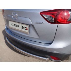 Накладка на задний бампер зеркальный лист 1 мм для Mazda CX-5 2015-2022