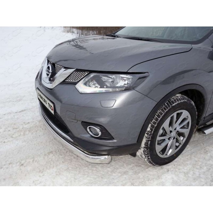 Накладка решётки радиатора нижняя лист с парктрониками для Nissan X-Trail 2015-2018 артикул NISXTR15-26