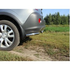 Защита заднего бампера центральная 60 мм для Opel Antara 2010-2017