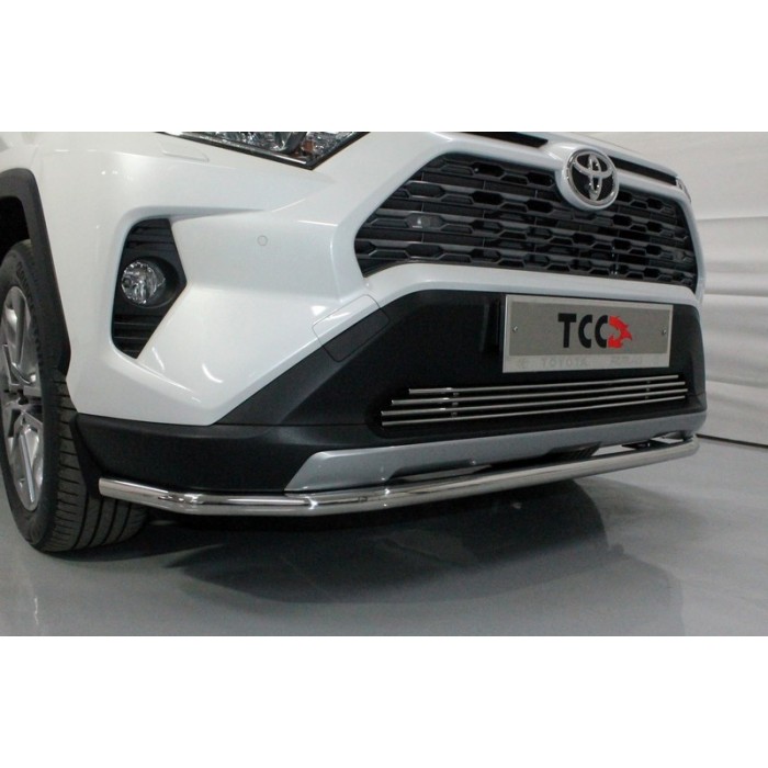 Защита переднего бампера 42 мм для Toyota RAV4 2019-2023 артикул TOYRAV19-17