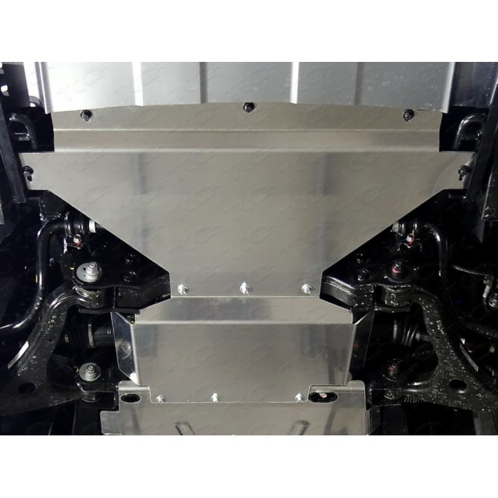 Защита радиатора алюминий 4 мм для Kia Mohave 2016-2020 артикул ZKTCC00300