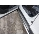 Пороги с площадкой алюминиевый лист 60 мм для Mazda CX-5 2018-2023 артикул MAZCX517-21