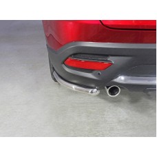 Защита задняя уголки 42 мм для Mazda CX-9 2017-2023