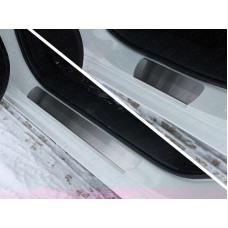 Накладки на пороги шлифованный лист  для Mazda 6 2015-2022