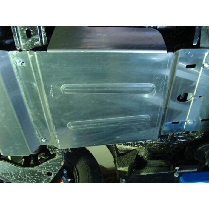 Защита КПП ТСС алюминий 4 мм для Mitsubishi L200/Pajero Sport/Fiat Fullback 2013-2016 артикул ZKTCC00048