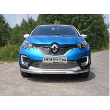 Накладка решётки радиатора верхняя лист для Renault Kaptur 2016-2023
